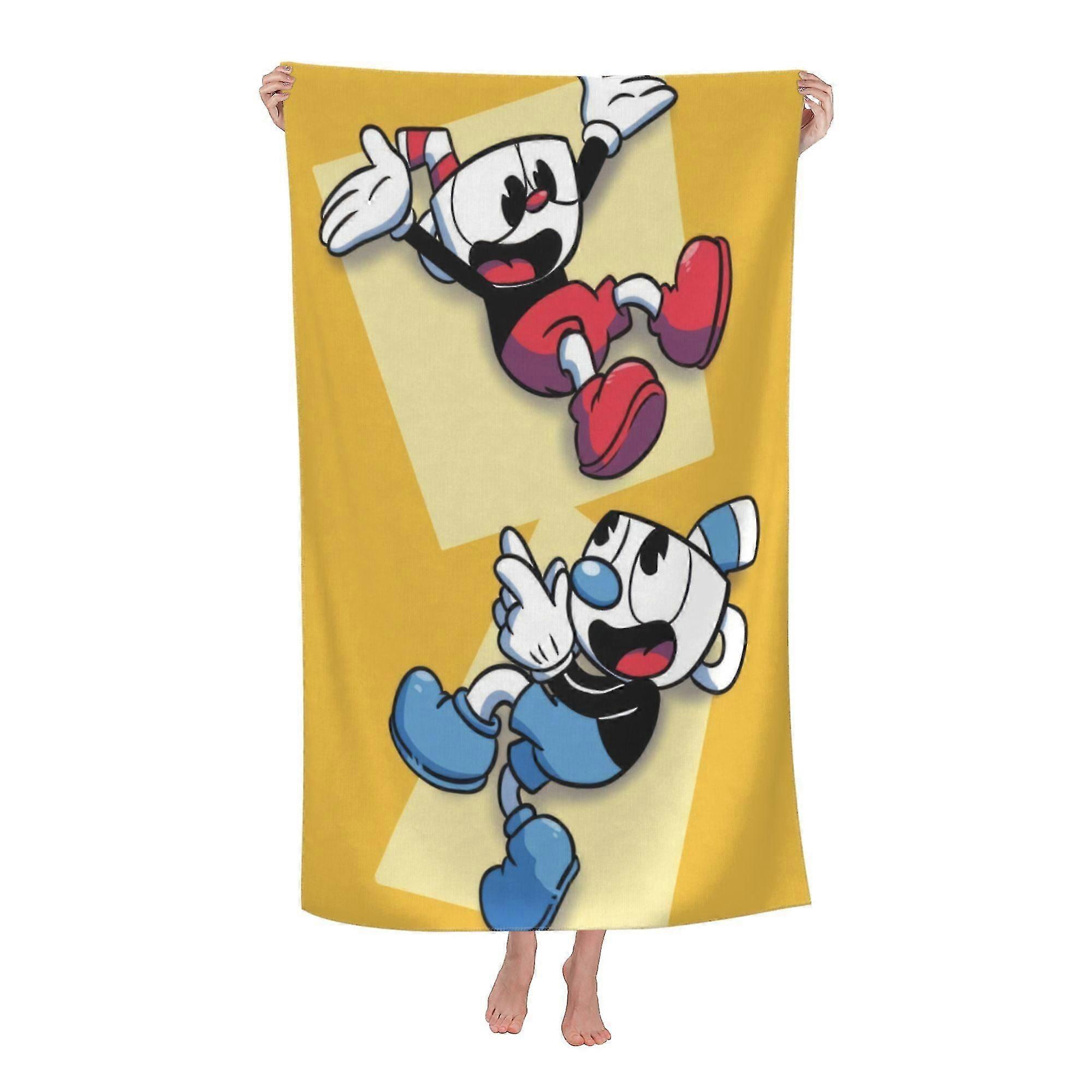 Cuphead Beach Towel, Large Microfiber Bath Towel #8wNQ