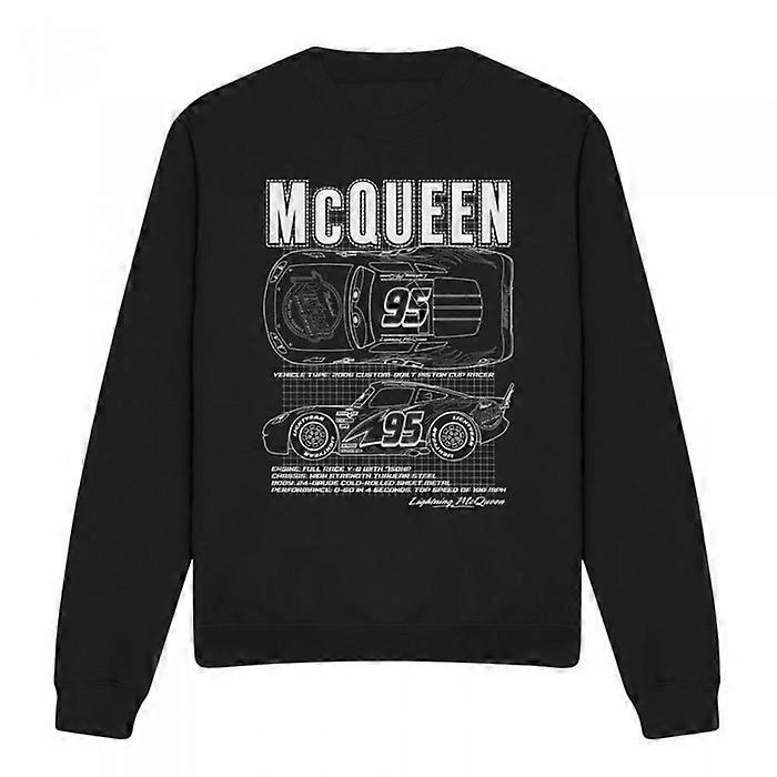 Bilar Unisex Vuxen Lightning McQueen Outline Tröja