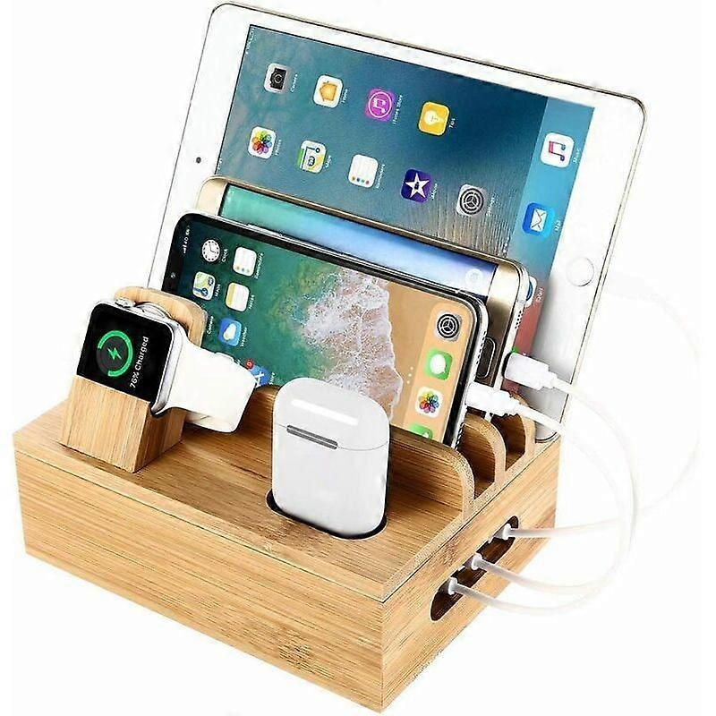 Desktop Storage Charging Station Desktop Stand and Multi-Device Charging Station Docking Station Phone/Tablet Charging Stand