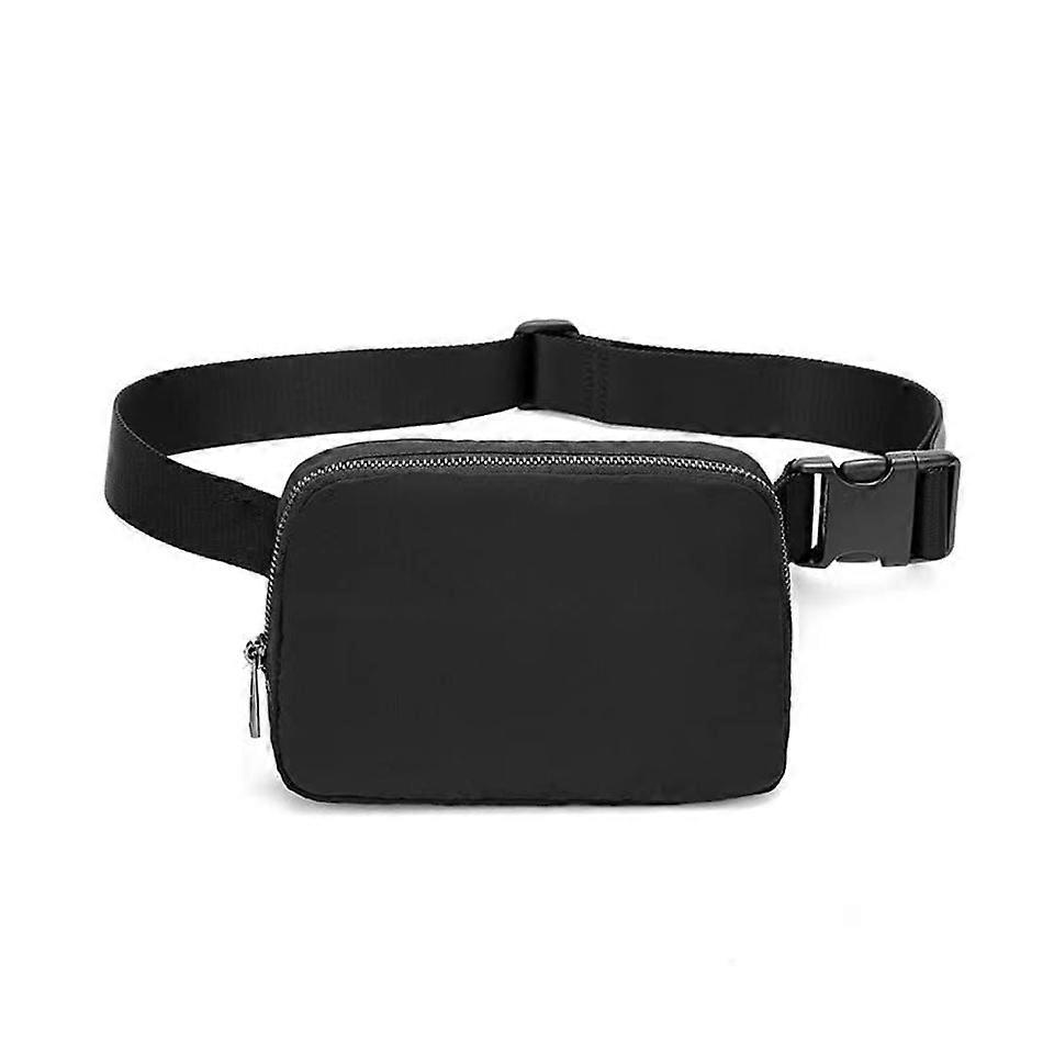 Fanny Pack Unisex Mini Belt Bag With Adjustable Strap Small Black Waist Pack