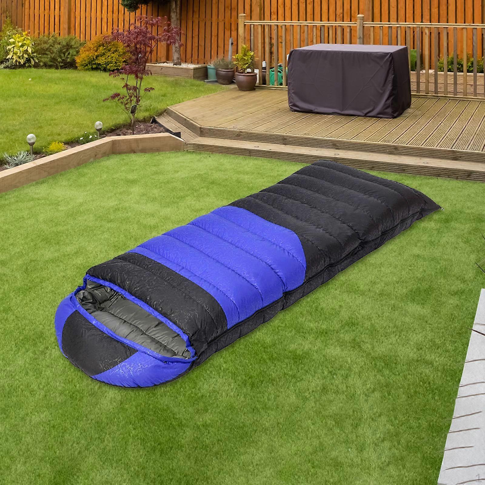 Camping Sleeping Bag Down Mummy Sleep 210x80cm Thermal Warm Compression