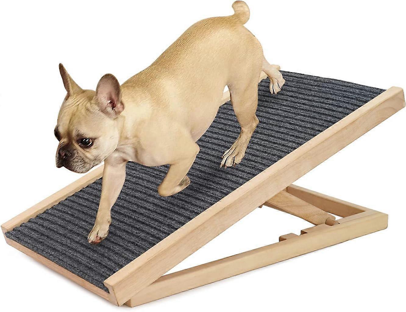 Pet Stairs Adjustable Wooden Dog Ramp And Ladder For Small And Medium Dogs Portable Foldable Steps