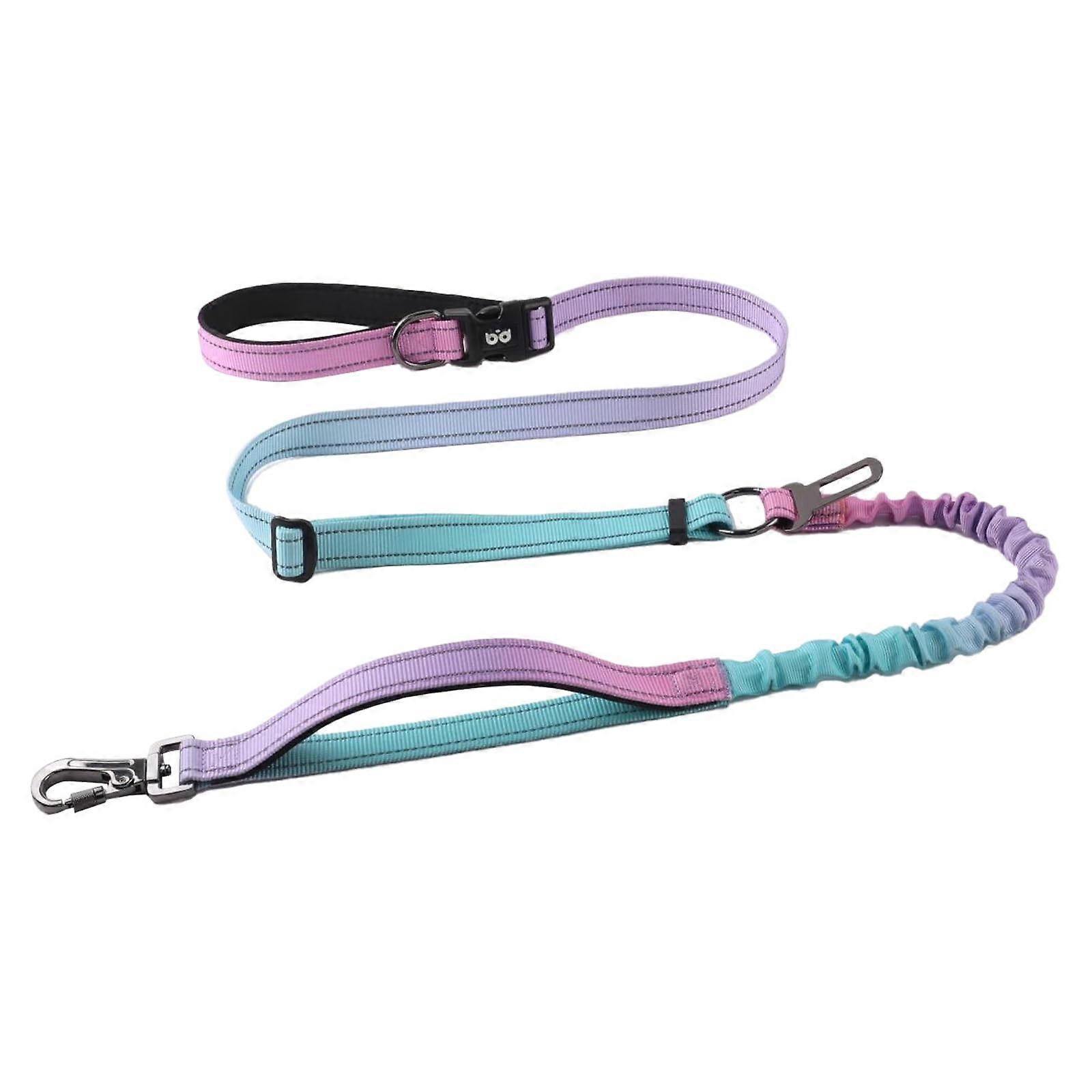PET Running Leash for Big Dogs, MultiFunctional and Explosion-Proof, Blue-Green Gradient Design, Durable Material