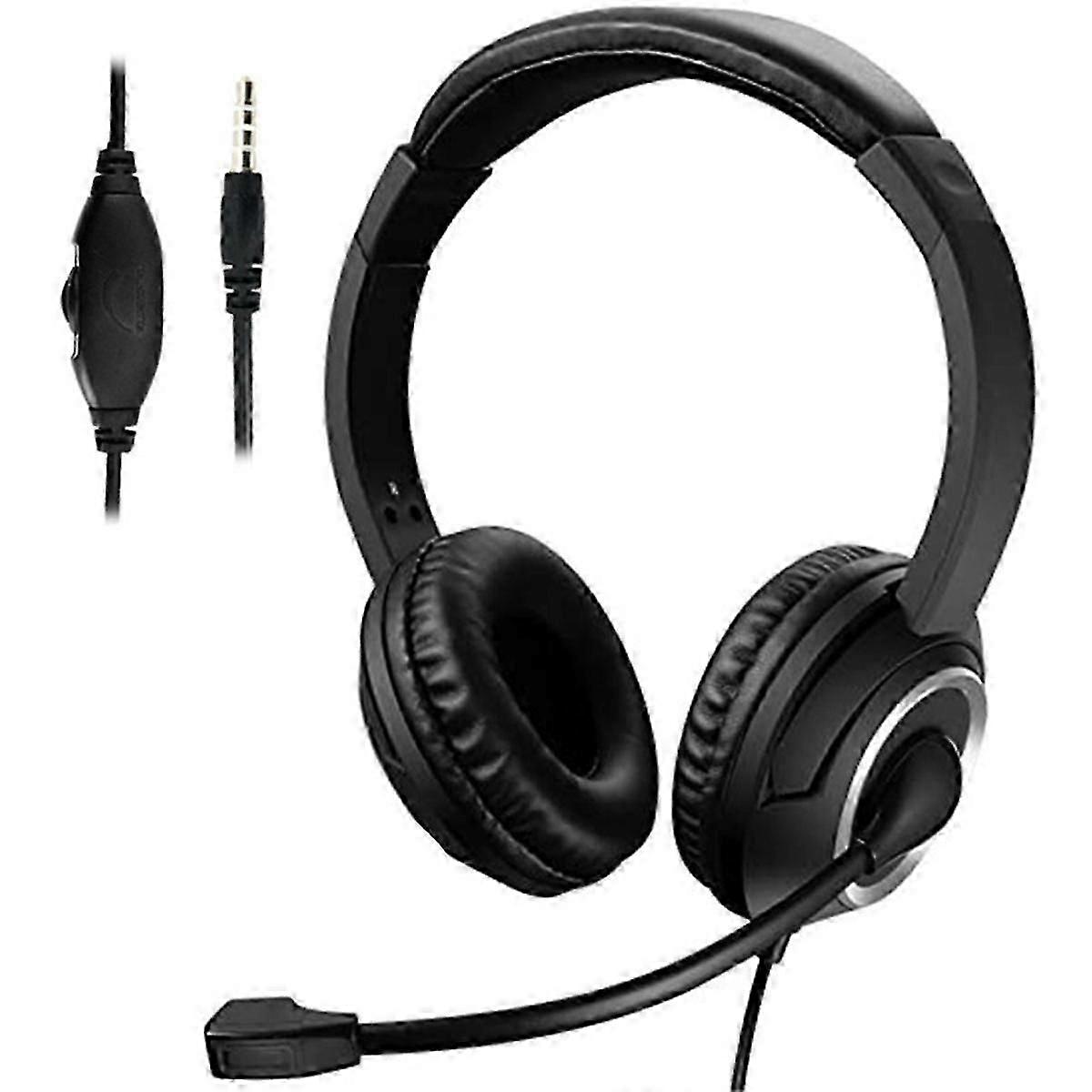 3.5mm Interface Computer Headset Online Class Listening Noise Reduction Headset Business Voice Portable Headset