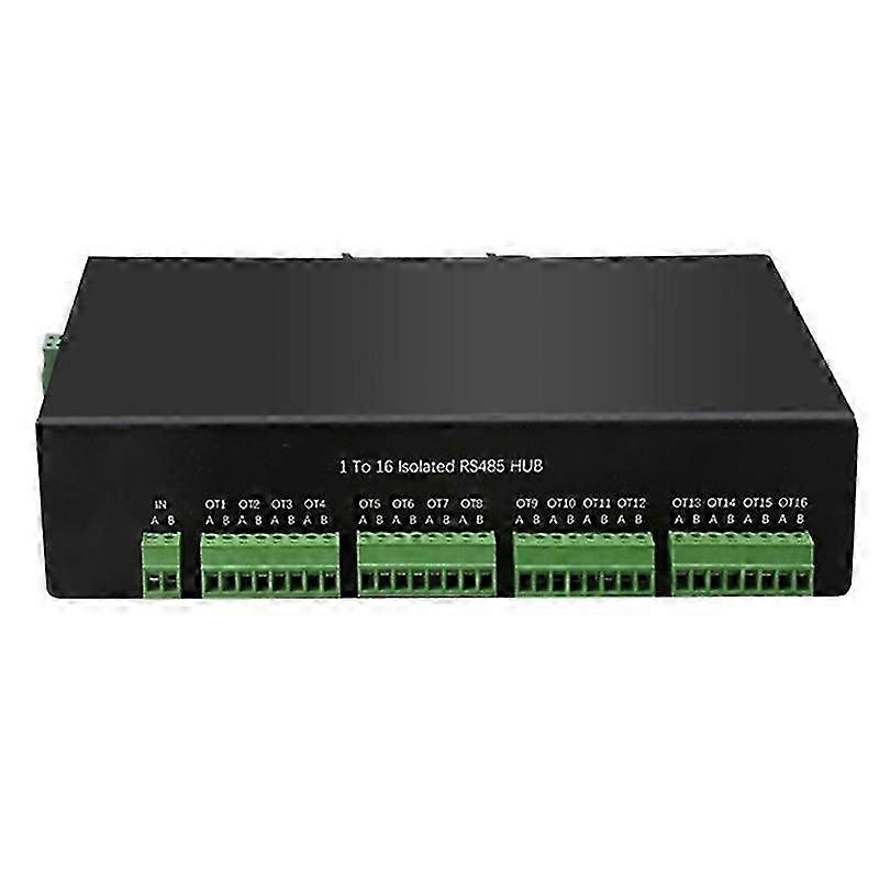 Isolated Two-way RS485 Hub Splitter 1 In 16 Out Serial Network Server  TX1182