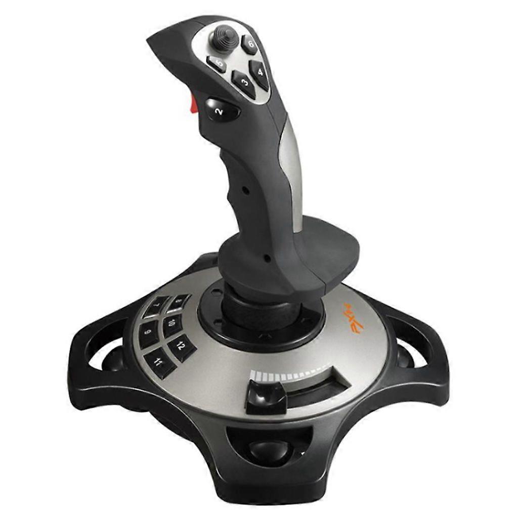  PXN-2113 Flight Joystick has 12 Programmable Buttons and Vibration Function