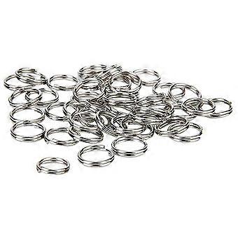 Split Rings For Key Rings 1.2mm X 12mm Pack Of 100pcs - Silver