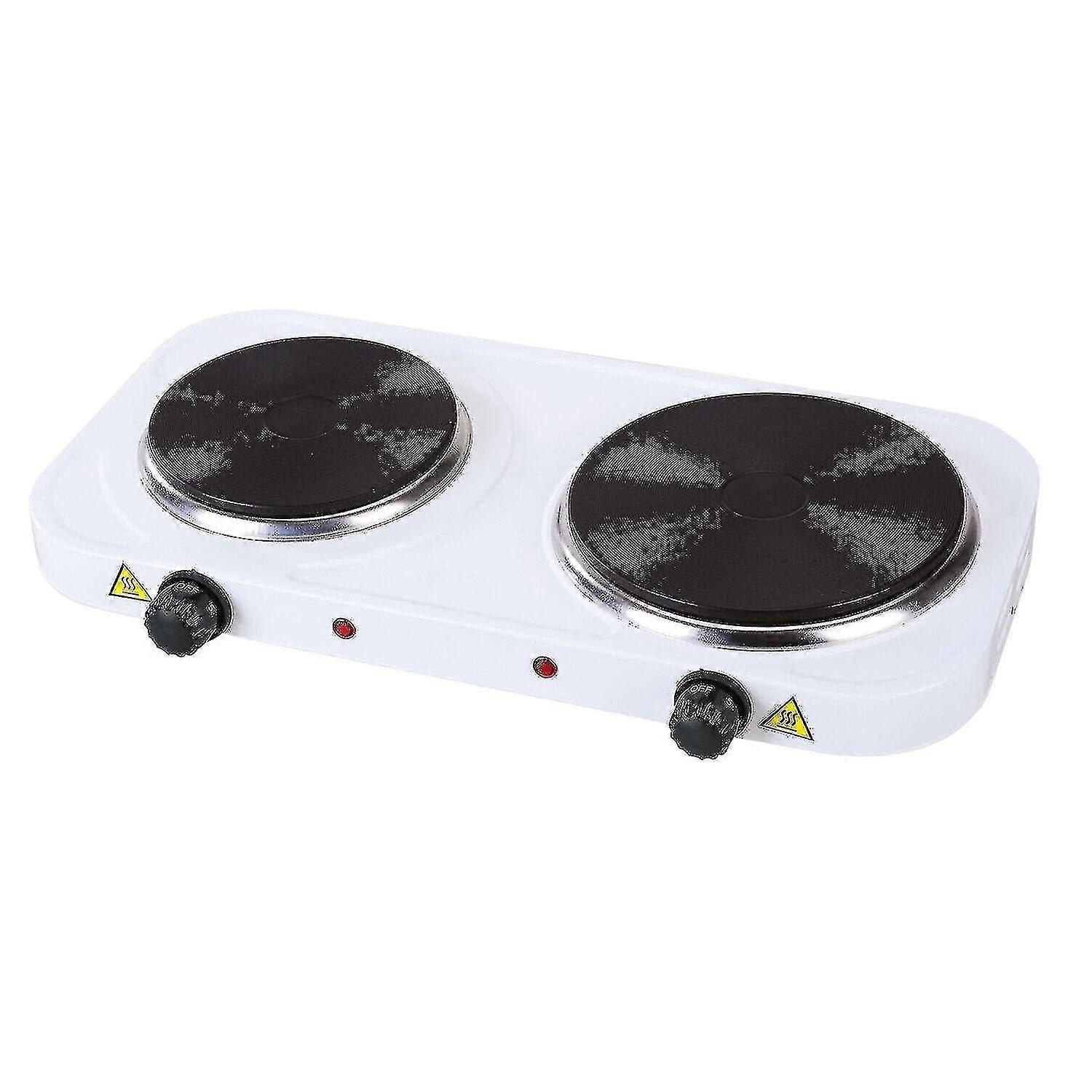 Double Hob With 5 Temperature Levels, 2500w - White