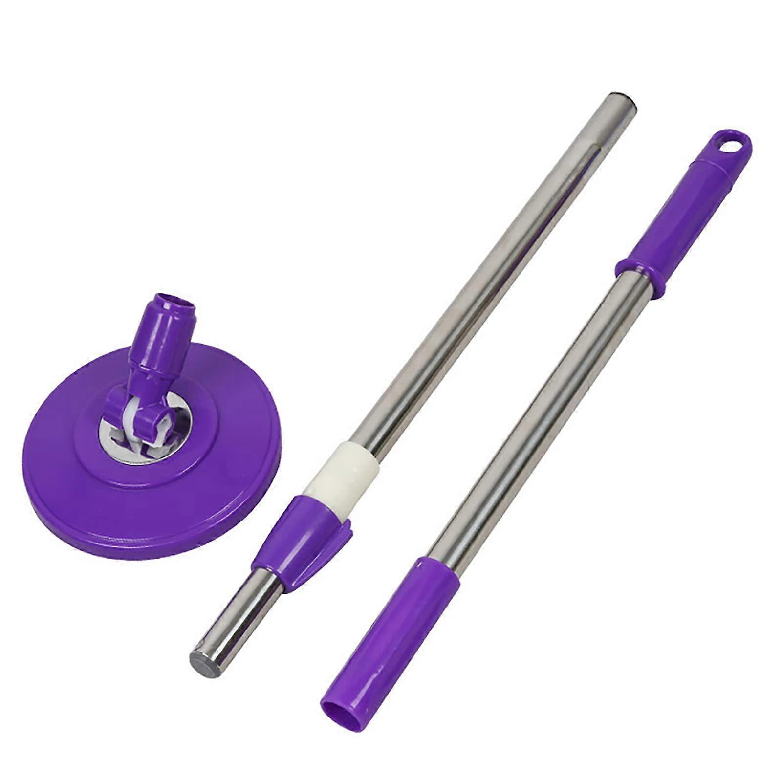 Spin Mop Pole Handle Replacement for Floor Mop Rotating Telescopic Floor Mop Pole for Home Office Purple…