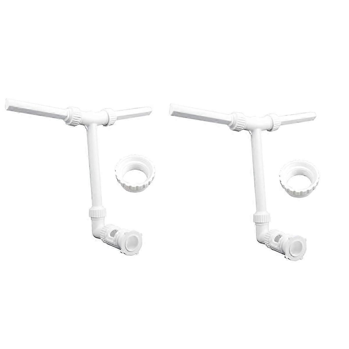 Swimming pool cleaning tool double head