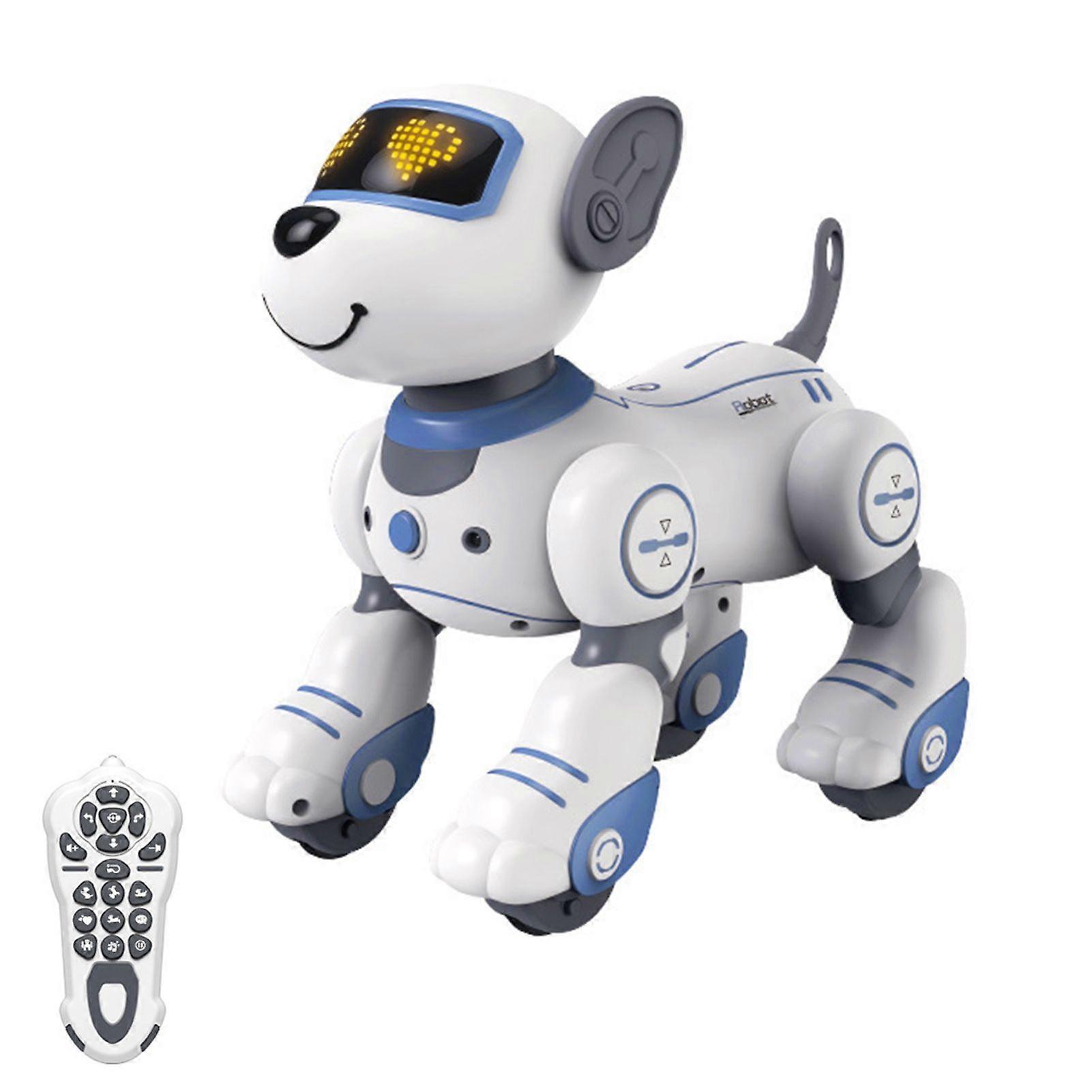 Remote Control Robot with Dance, Music, Light Effects, Interactive Programmable Toy for Kids Boys Girls, Blue