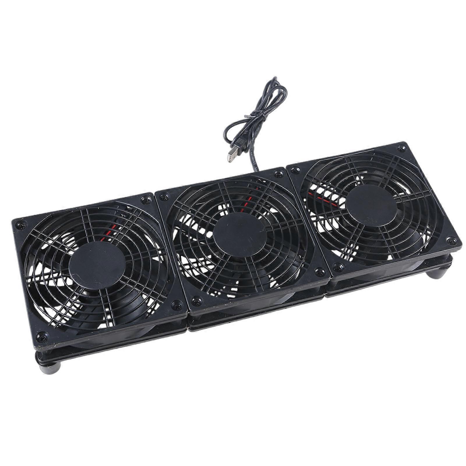 5V USB Powered PC Router Fan High Airflow Cooling Fan 1400rpm Speed 45CFM Airflow for Router Modem TV Box Electronics