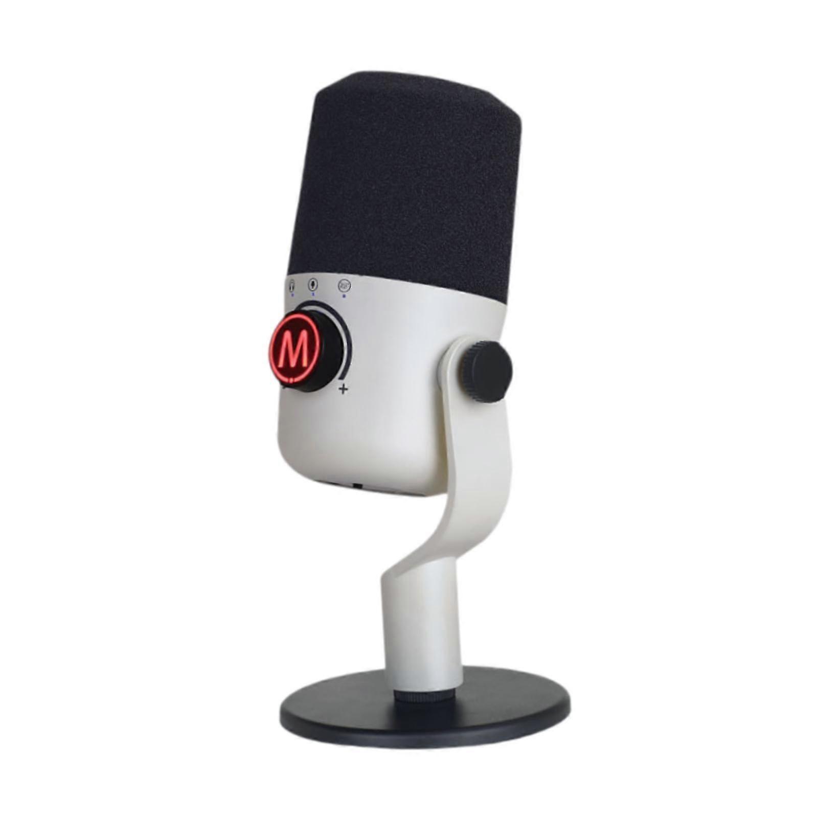 PC Laptop USB Gaming Microphone Adjustable Stand Multipurpose 3.9x8inch for