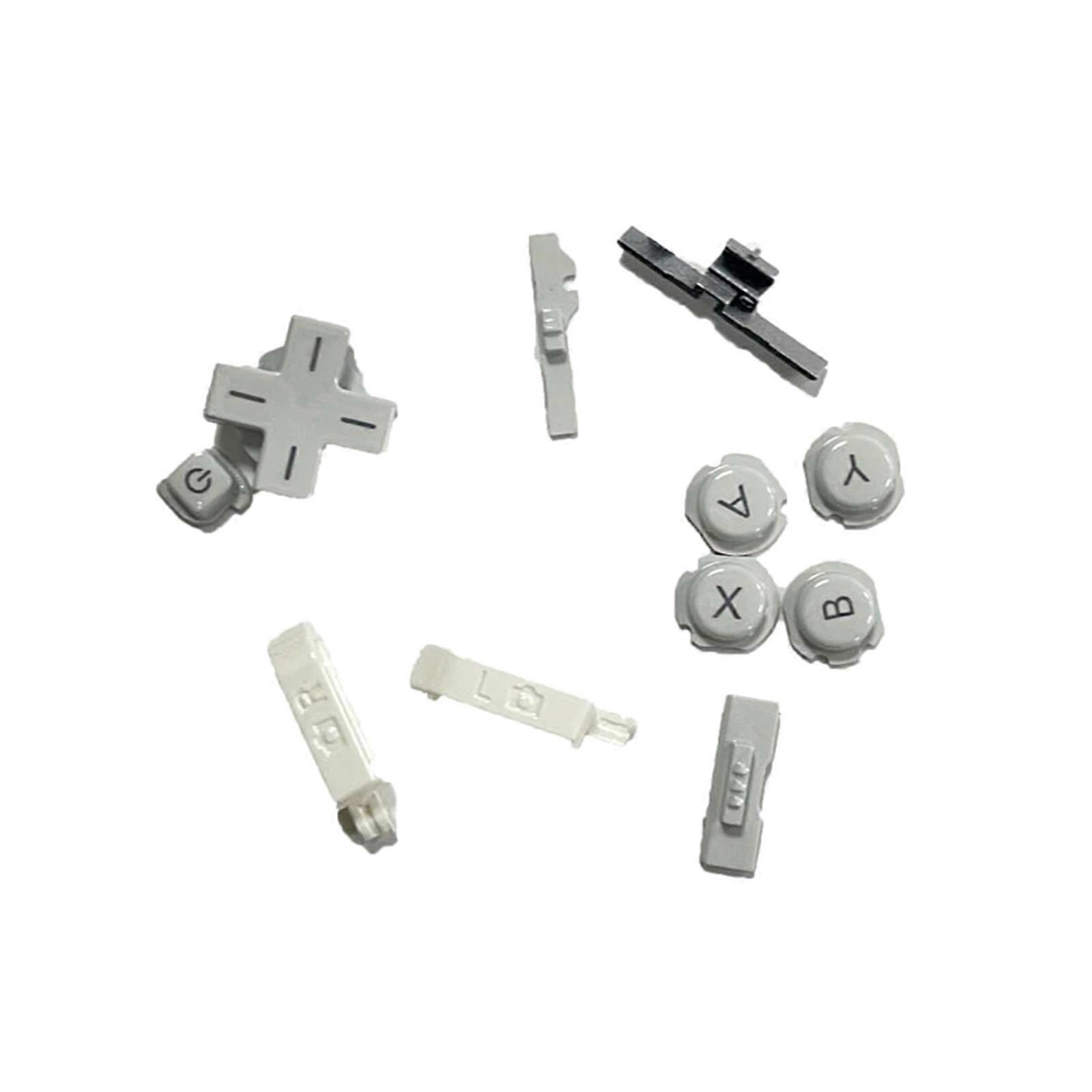 For 3DS Full Set Button A B X Y Button Home Select Strat Button Power-Button Game Console Control Keys White