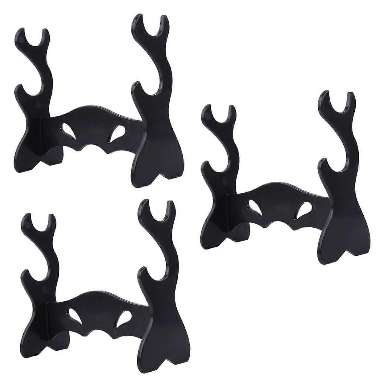 3 pieces sword holder plastic sturdy rack for props weapon and support for presentation of models and decoration
