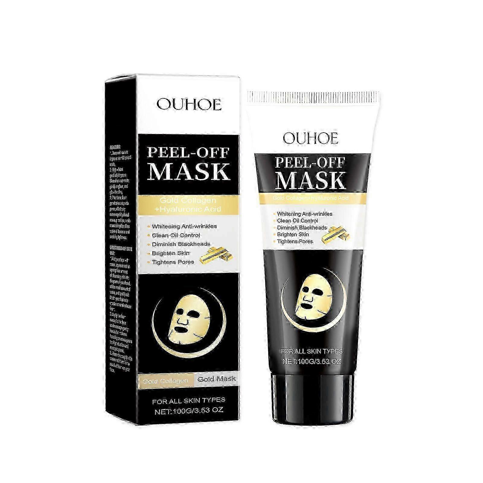 Ouhoe Gold Face Cleansing Mask Moisturizing And Nourishing Daily Skin Care Moisturizing Facial Tear And Pull Hydrating Mask