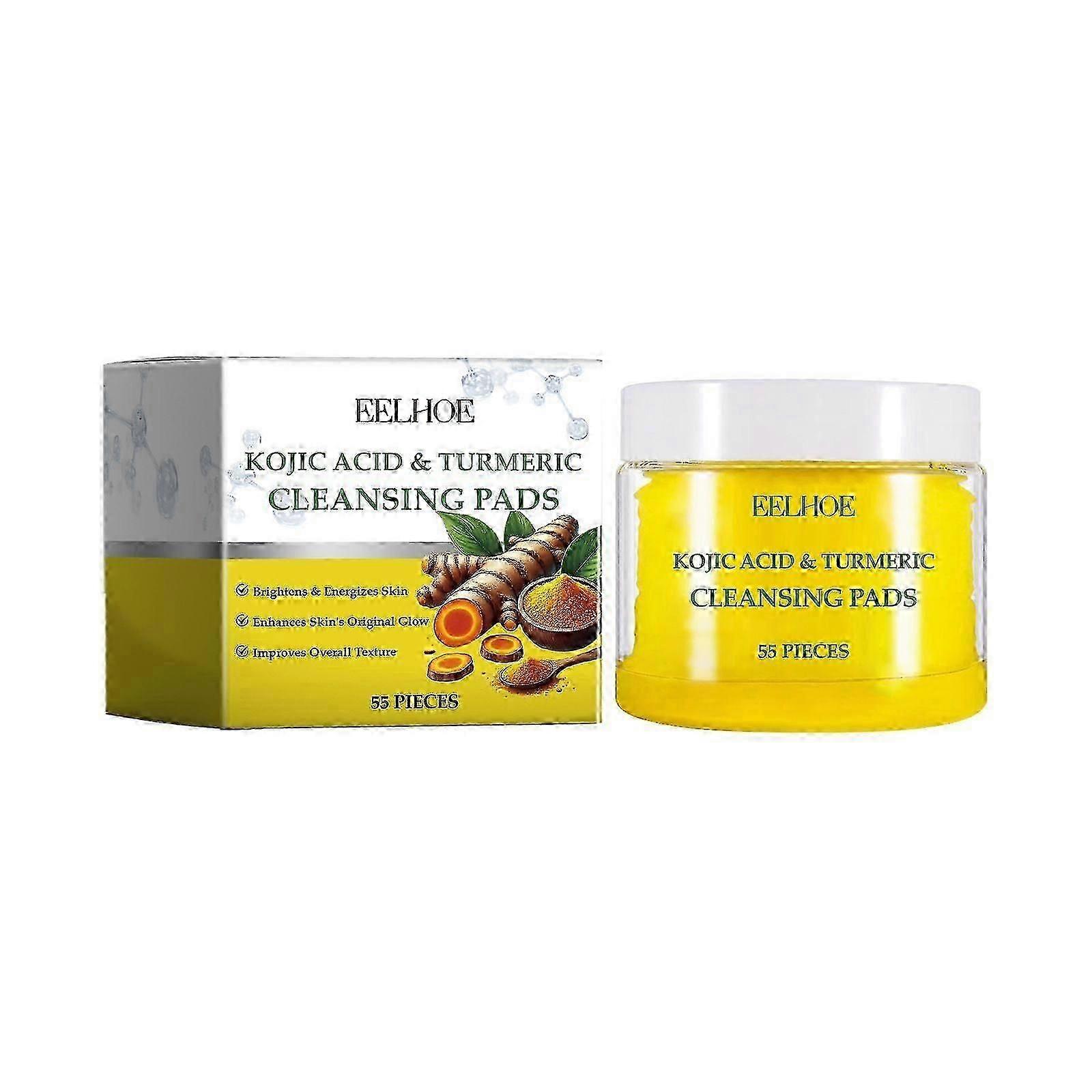 Joint nettoyant au curcuma Eelhoe, nettoyant doux pour le visage, nourrissant, rafraîchissant, soin de la peau, tampon nettoyant