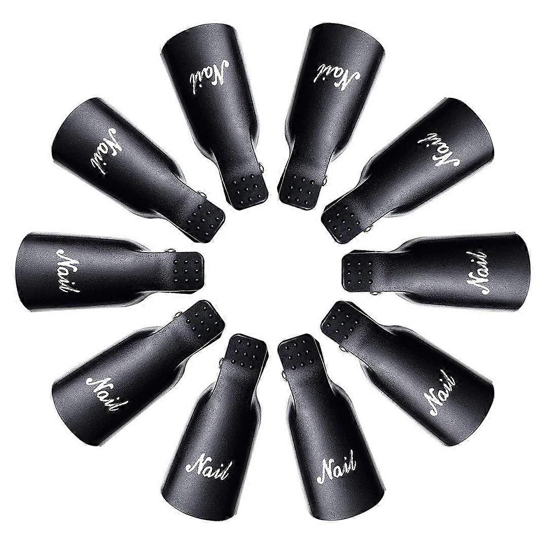 Nagellack-Entferner-Clips SetNagelclips-Entferner-Werkzeug10 Stkschwarz