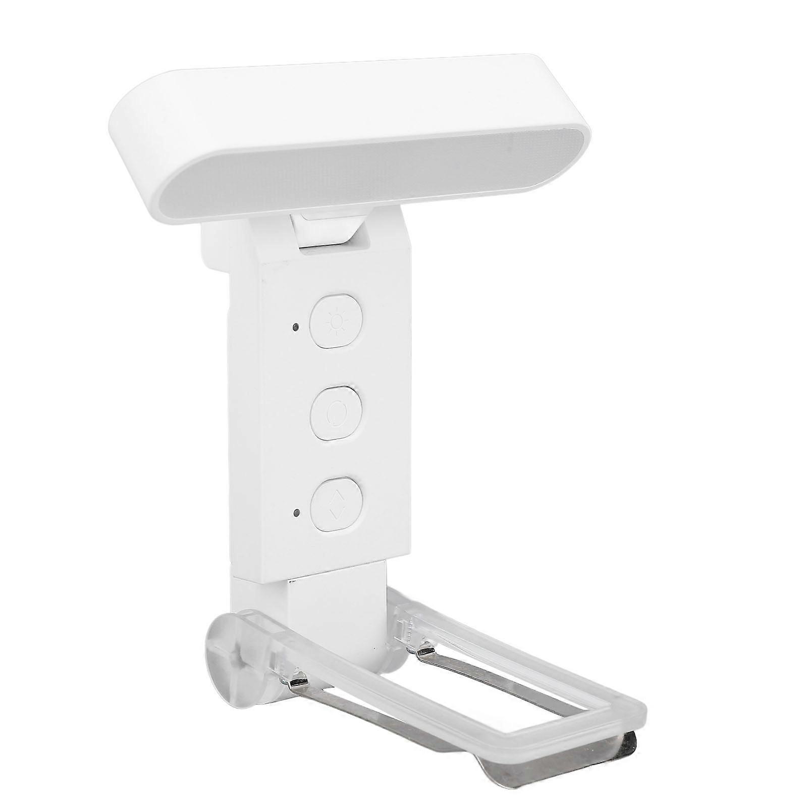 USB Rechargeable Foldable LED Book Light - 5 Colors, 6 Brightness Levels, Timer, White