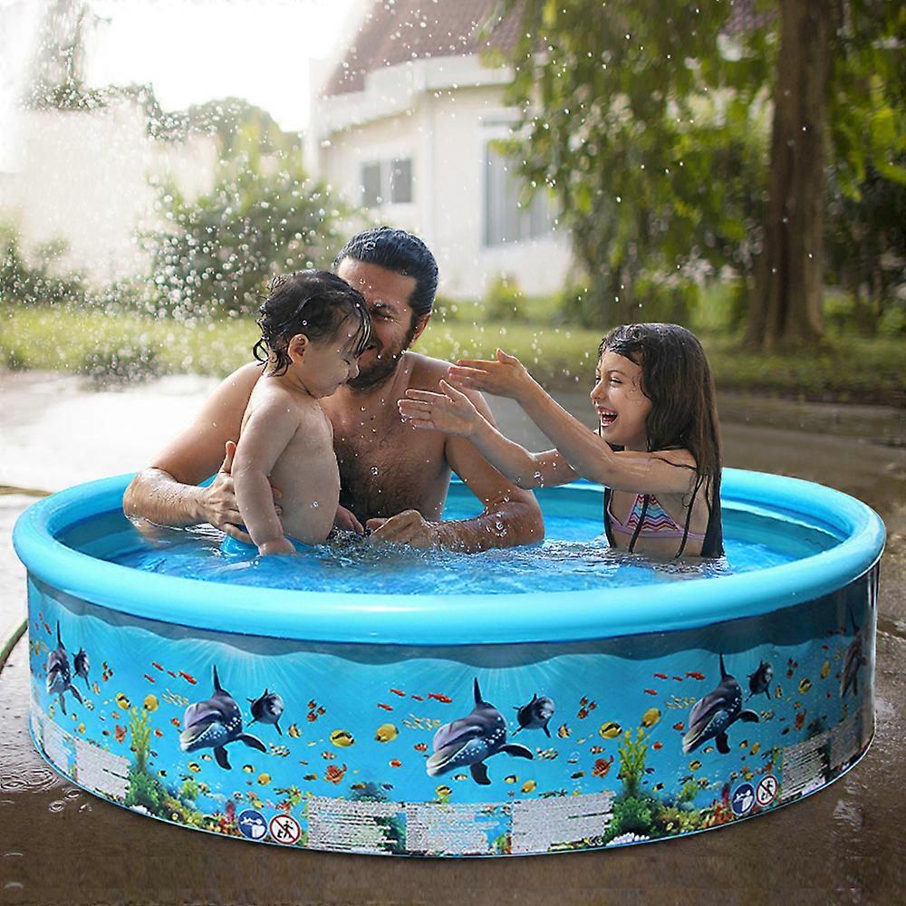 Portable Inflation-free Hard Plastic Swimming Pool Folding Pool Family Swimming Pool Round Swimming Pool for Babies Kids Adults