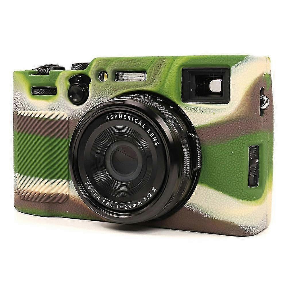 For Fujifilm X100VI Camera Protective Case Anti Scratch Silicone Cover - Green