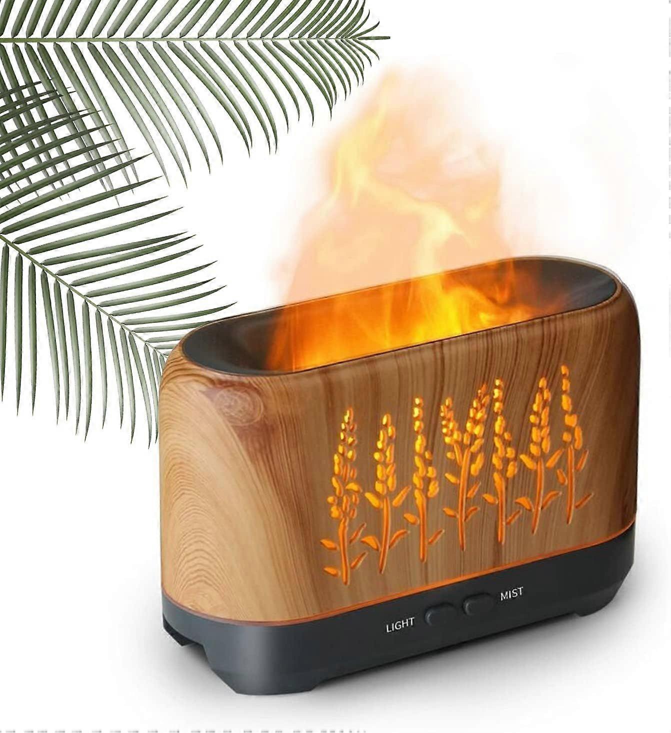 Essential Oil Diffuser With Flame Lamp, 200Ml