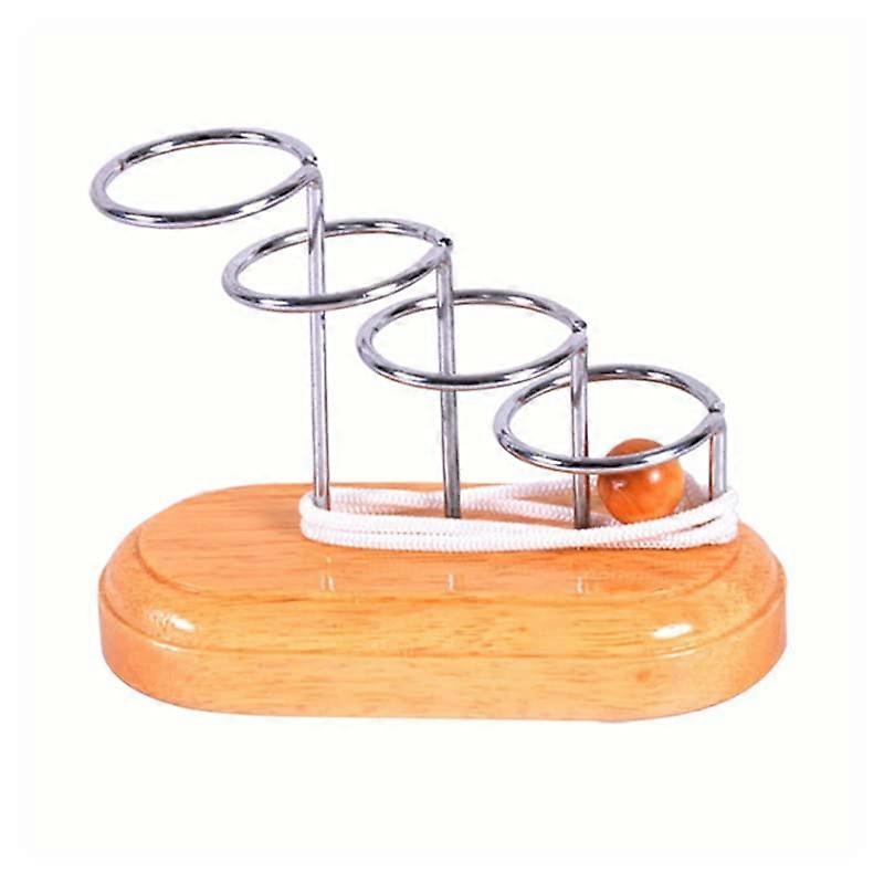 Wooden IQ Puzzle - Brain Teaser For Adults, Logic Game, Educational Toy, Color Prpt-01289