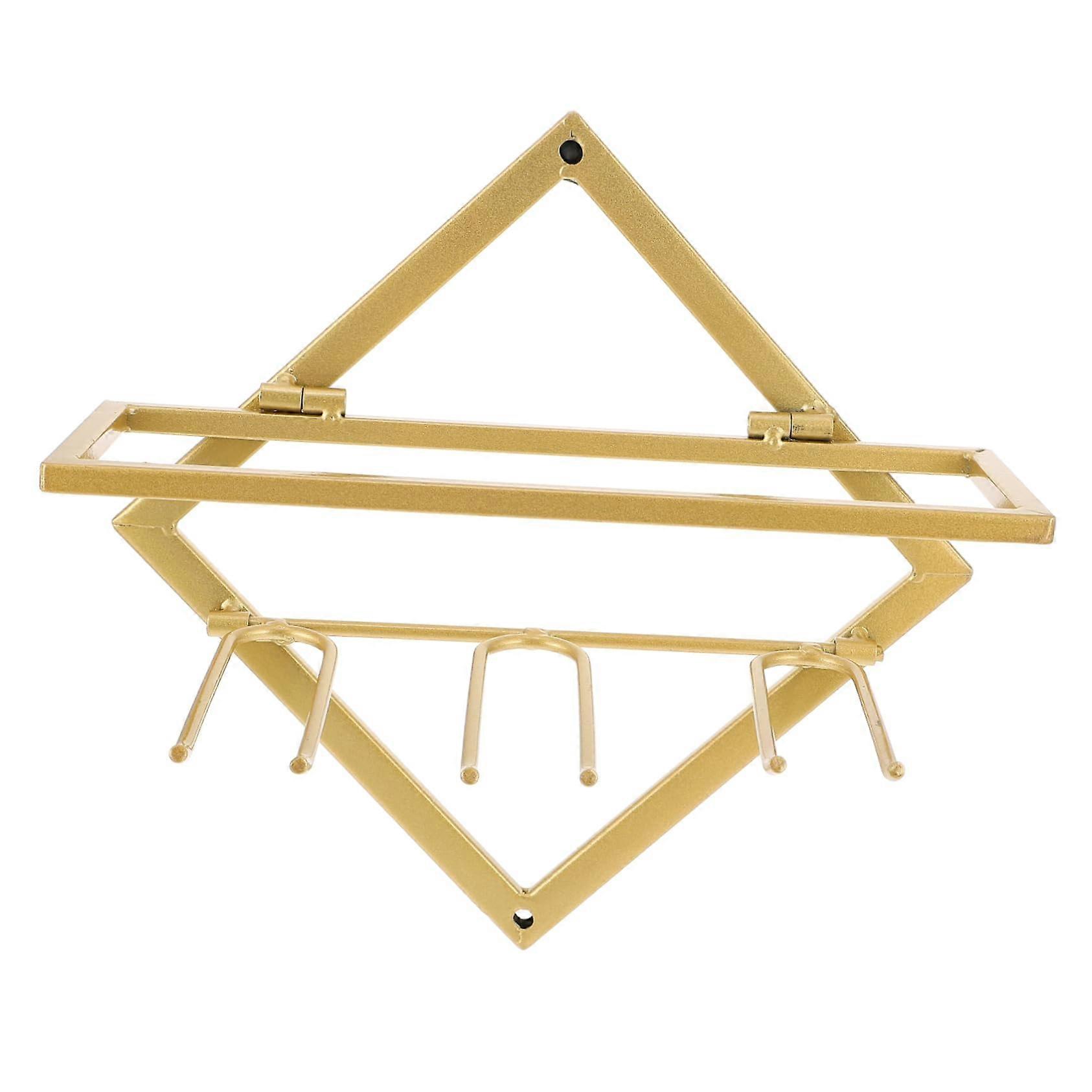 Wall-Mounted Steel Wine Rack - Creative Holder for Red Wine Bottles and Cups, Space-Saving Design for Home Bar and Restaurant Decor