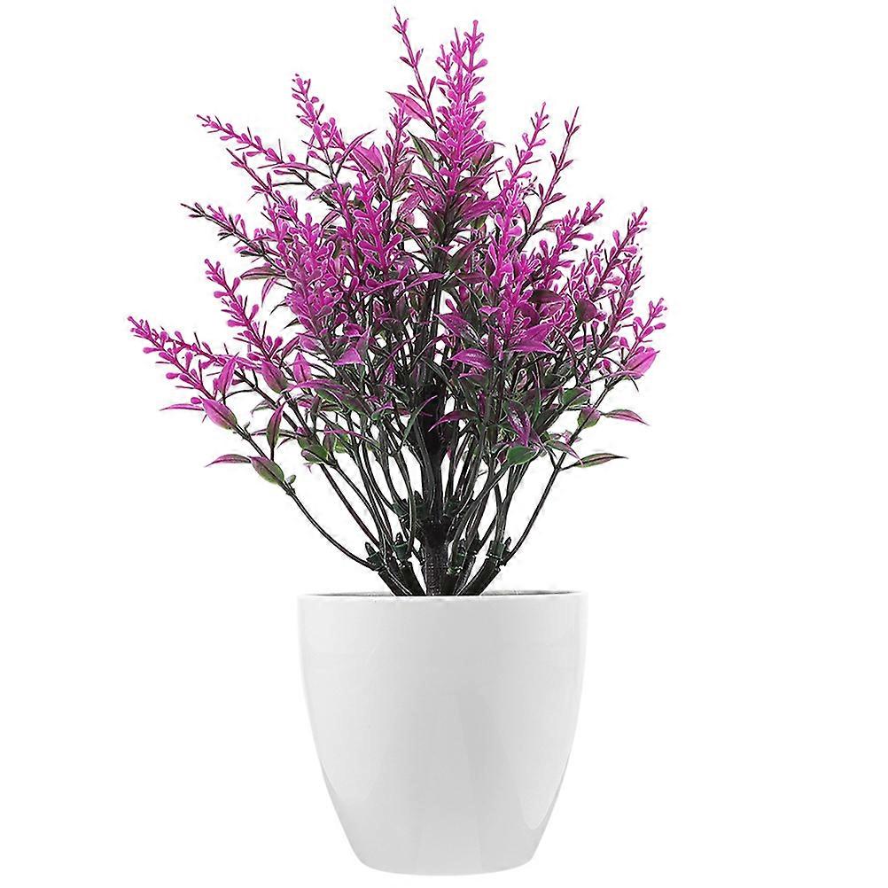 Emulated Potted Plants Fake Small Bonsai Plastic 18X12CM Bookshelf Coffee Table Ornament 1Set