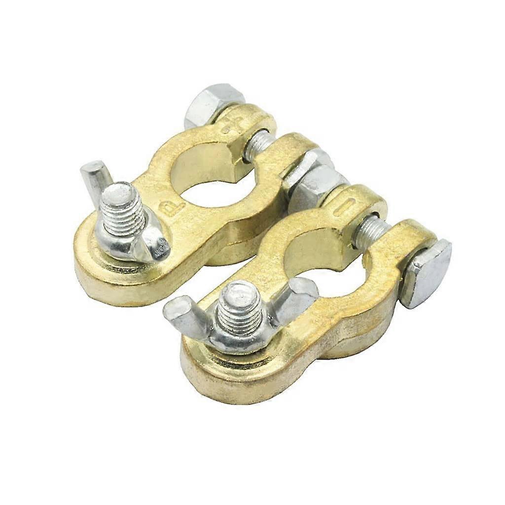 Professional Car Battery Terminals Adapter Cable Connector Clamp Set for Automotive Use, Heavy-Duty Compatibility