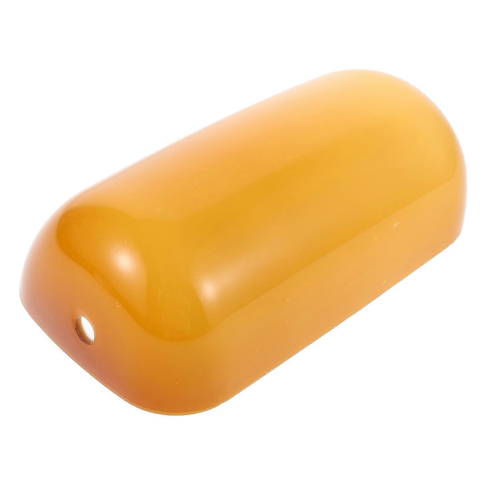 Bankers Lamp Replacement Shade for Bedroom Use Glass Material 23.00X14.00X7.50CM Even Lighting Distribution 1Pcs