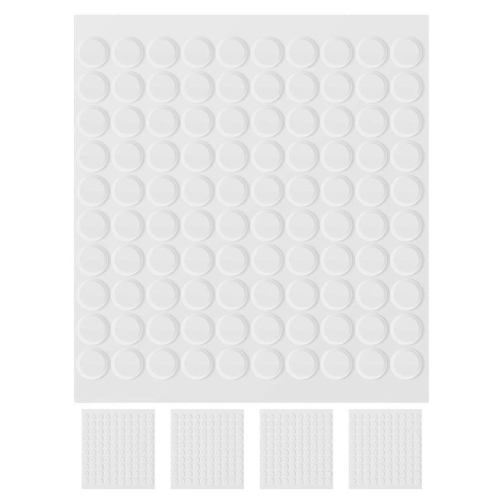 Double-Sided Tacky Putty Clear Removable Glue Points Indoor and Outdoor Use Round Shape Versatile Application 10mm Thickness 500Pcs