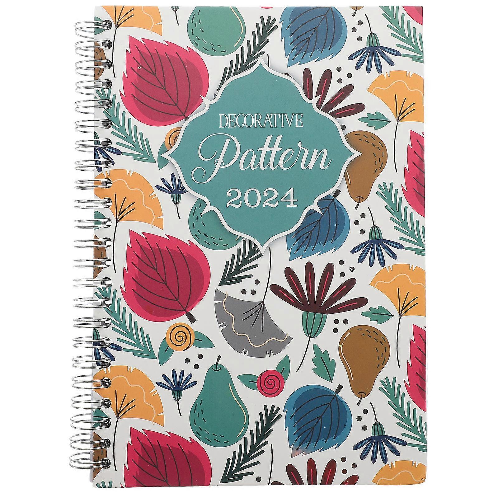 Planner Notebook 2024 Monthly Planner Students Rectangular Shape Schedule Planning 21.50X14.50X1.60CM 1 Set