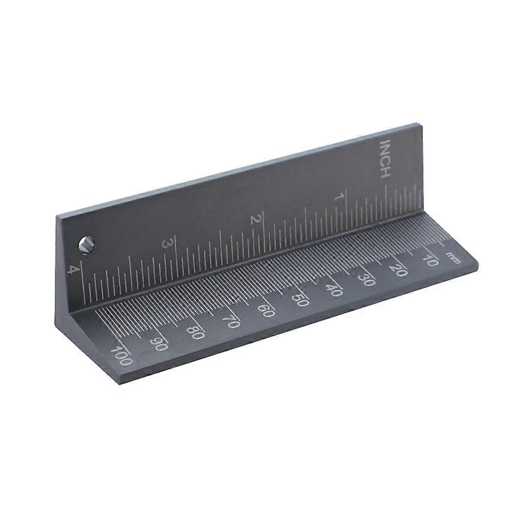 Aluminum Alloy Woodworking Locator Tool for Measuring Compact Size 1pc Grey