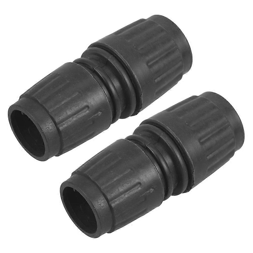 Irrigation Fittings Clothes Rack Joint Fittings For Drying Racks Dual Connector Adjustable Length Sturdy and Nonslip Black 8.50X3.50X3.00CM 2Pcs