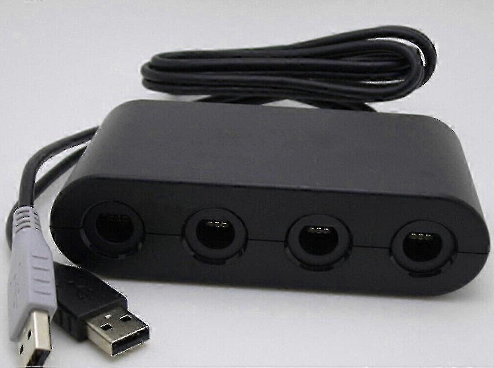 4-Port GameCube Controller Adapter for Switch, Wii U & PC - Plug & Play