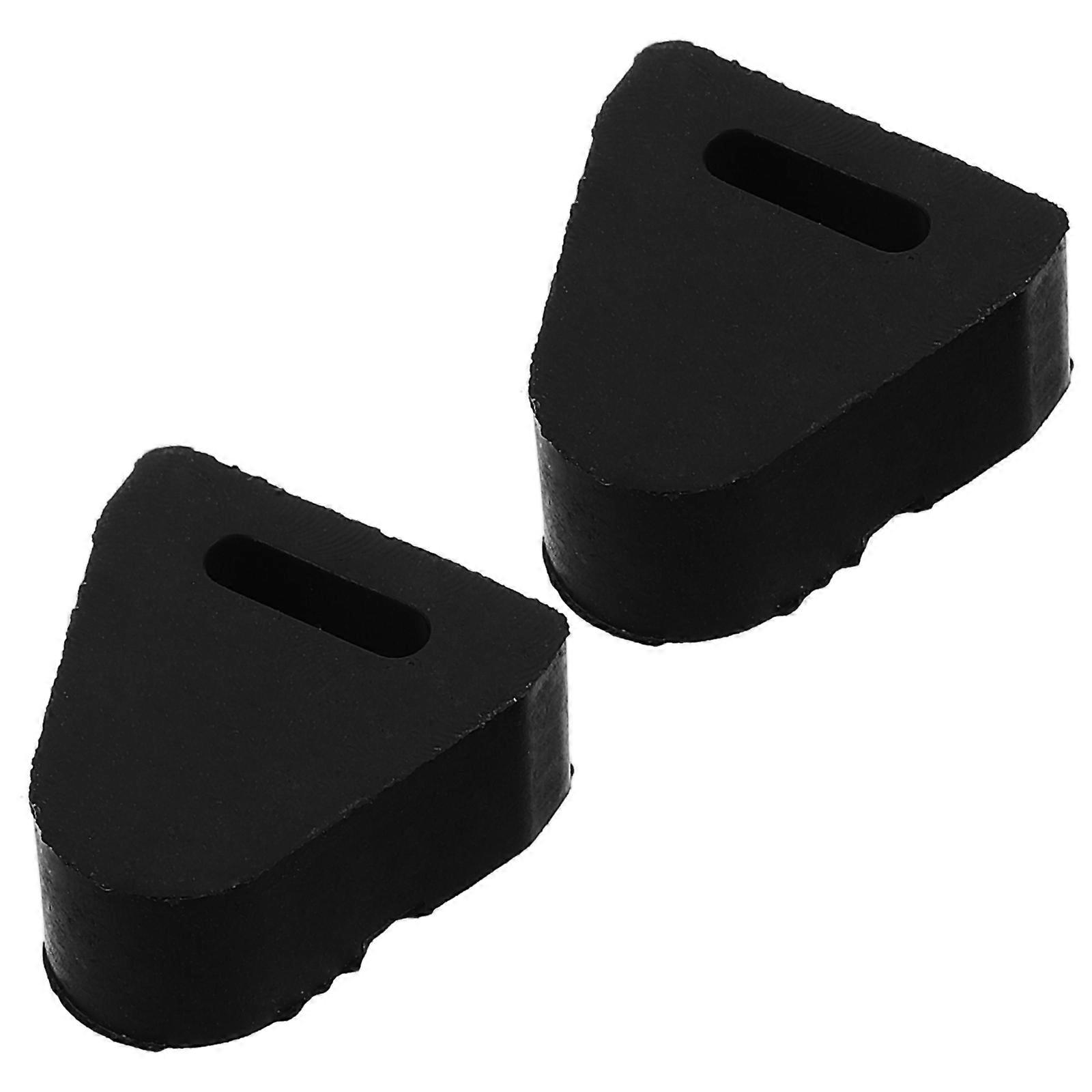 2pcs Tailgate Bumper Protector Rubber Cushion Pads for Easy Installation and Reliable Impact Resistance