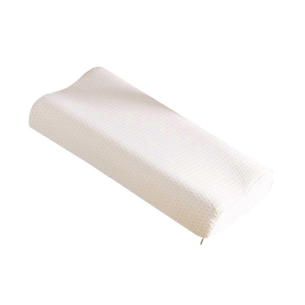 Contour Memory Foam Neck Pillow Pillow for Sleeping 40x25x7cm White 1Set