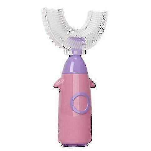 Children's Manual U-shaped Food-grade Silicone Soft Bristles Mouth-containing U-shaped Fine Bristle Toothbrush
