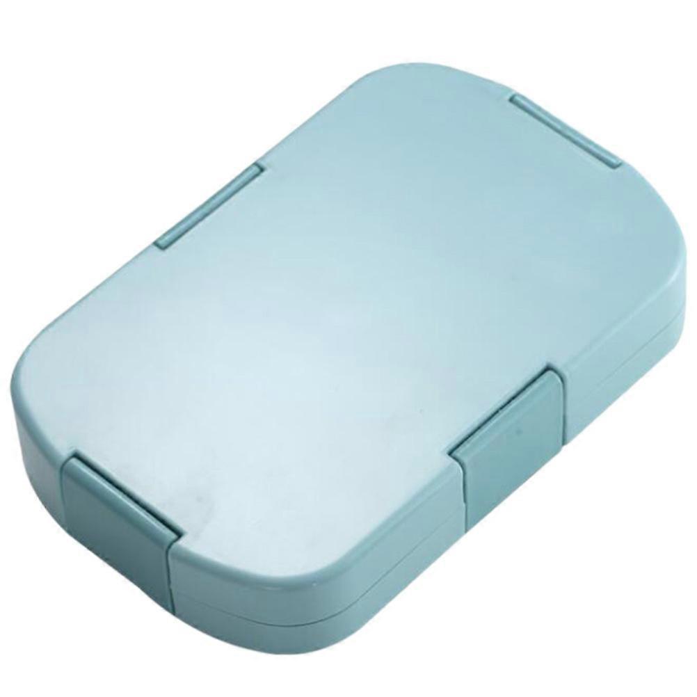 Leak-Proof Lunch Box Microwavable Detachable Design Rectangular Blue 24.5X16CM 920ML Food Grade PP 1Pc