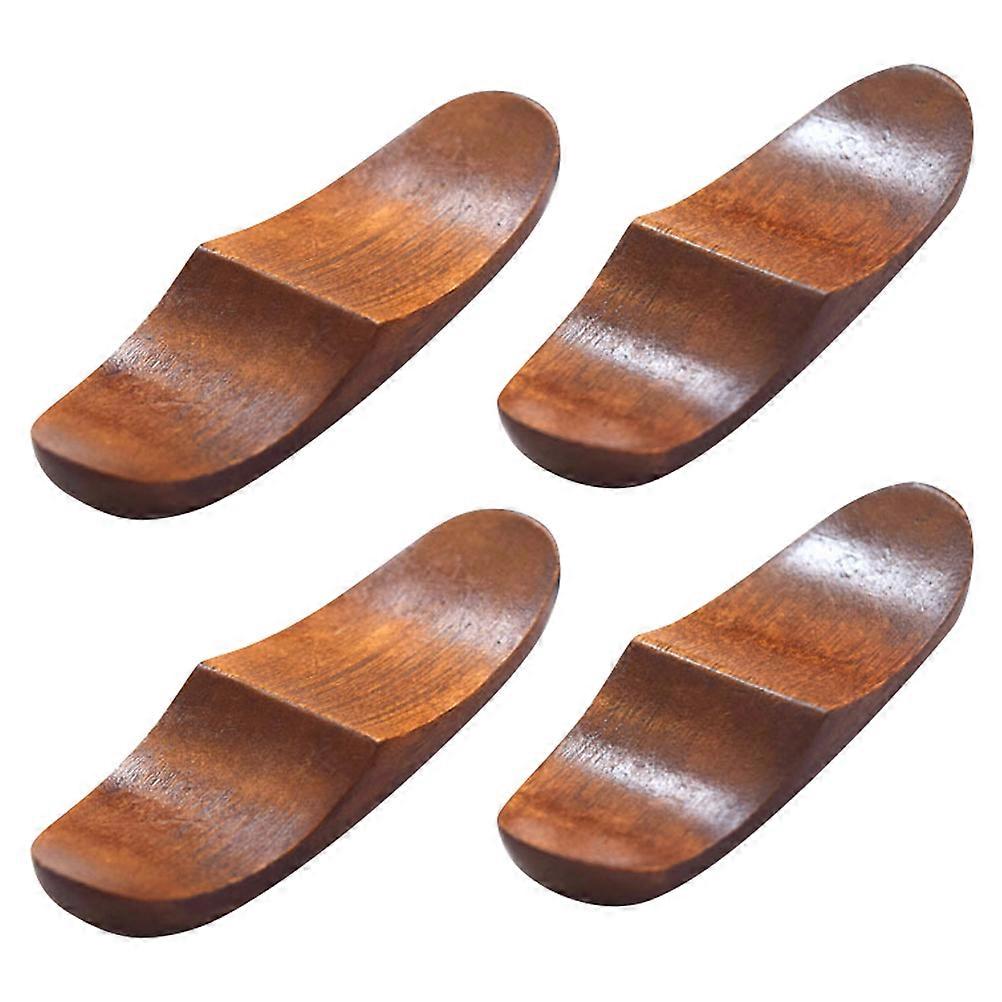 Home Tableware Wooden Chopsticks Rack Birthday Rectangular Shape Japanese Style 4Pcs