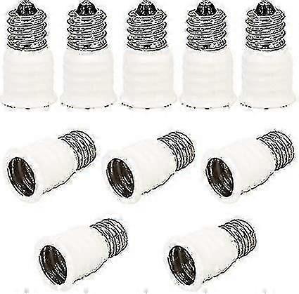 10pcs E12 アダプター E12 に E14 ランプ ベース アダプター コンバーター、E12 に E14 ランプ ベース アダプター Incandesc