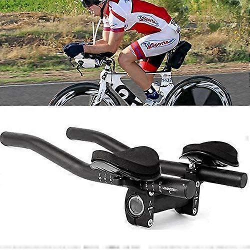 Handlebar Aero Triathlon Time Trial Cycling Stand for MTB and Road Bikes - Aluminium Alloy Updated Version in Black