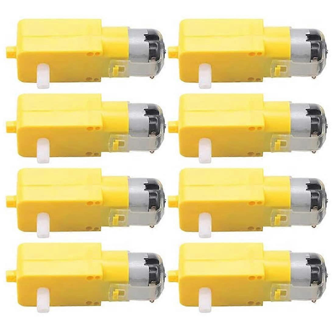 8pcs TT Dual Shaft Gearbox DC Motor 3-6V for Arduino