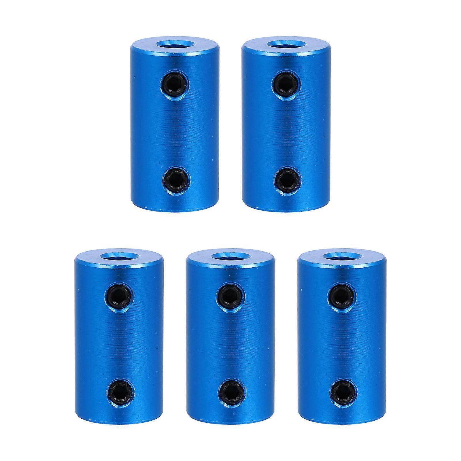 Flexible Coupler Kit Aluminium Alloy Stepper Motor Connector For 3D Printer Servo Motor Industrial Use Blue 5Pcs