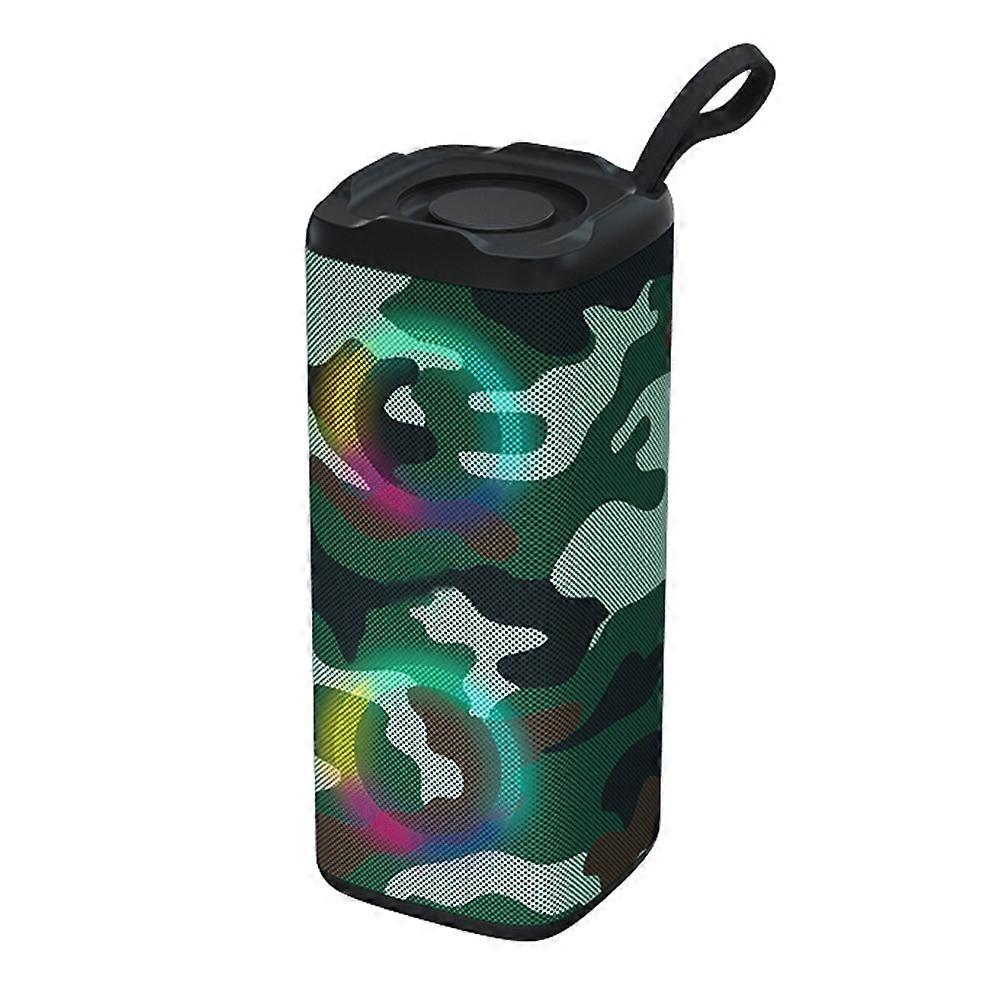 LM-882 Portable Outdoor Rechargeable Bluetooth-compatible Speaker LED RGB Wireless Music Subwoofer S