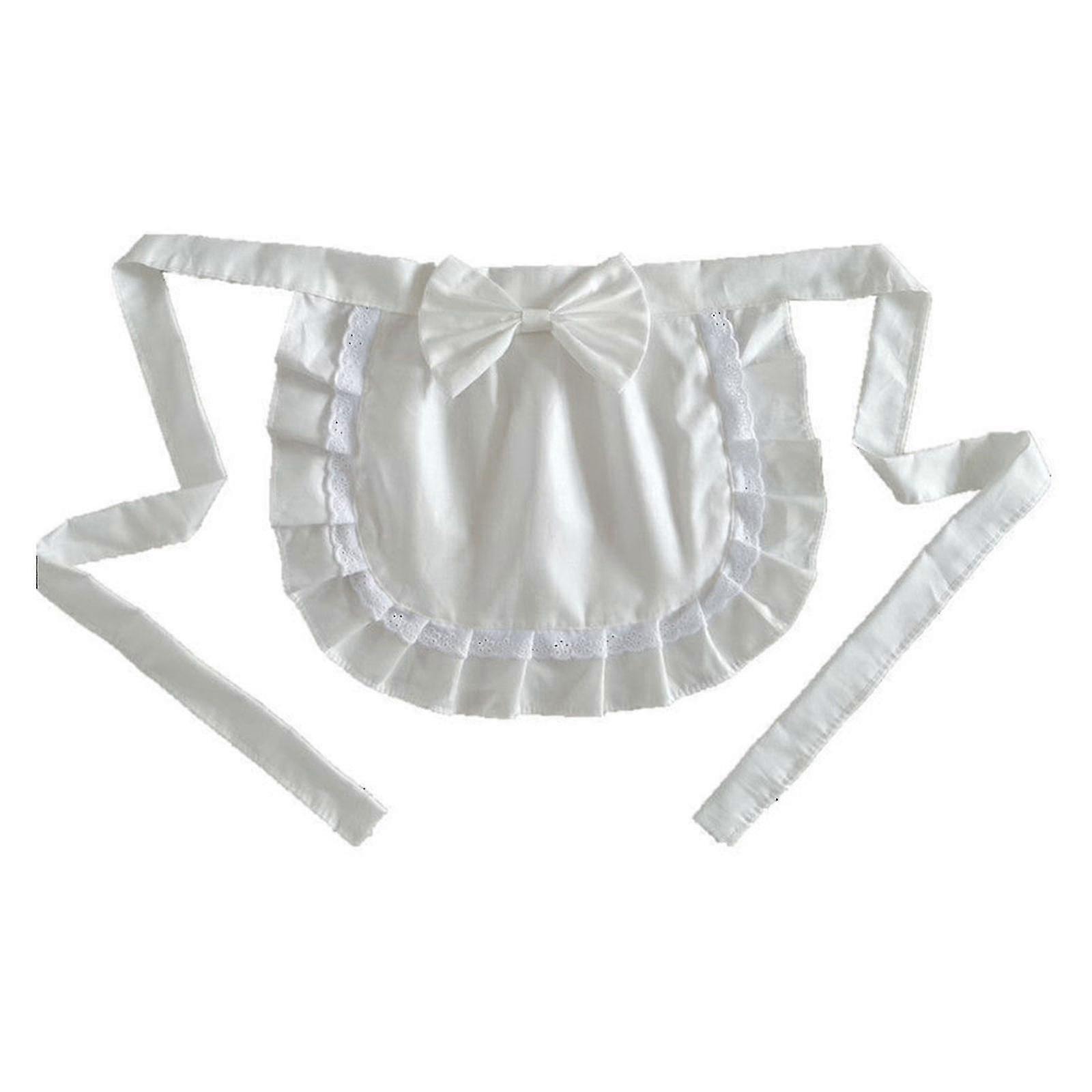 Retro Waist Apron for Girls, Tight Costume Half Apron, Ideal for Parties