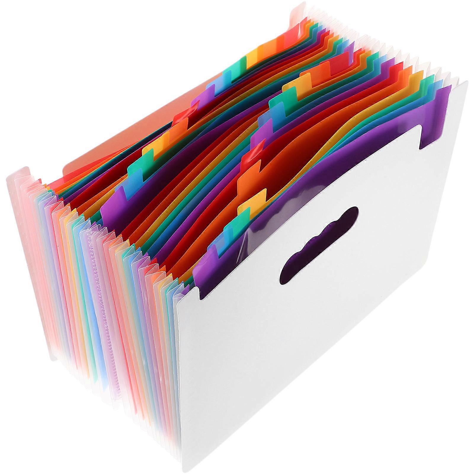 Document Folders Bag Accordion Shape Ideal For Business Travel A4 Size PP Material 1Pack