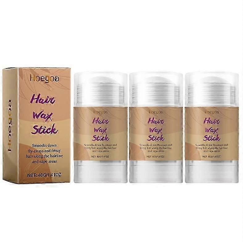 1-3x Broken Hair Finishing Cream Rough Refreshing And Non-greasy Hair Styling Fixed Styling Hair Wax Stick 40g