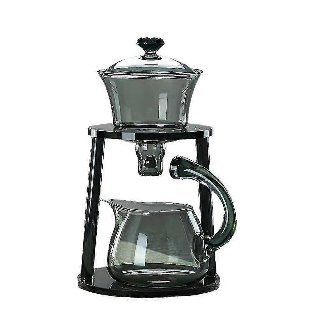 Semi Automatic Drip Rotating Tea Set with Infuser, Suitable for Various Glass Magnetic Styles and Designs